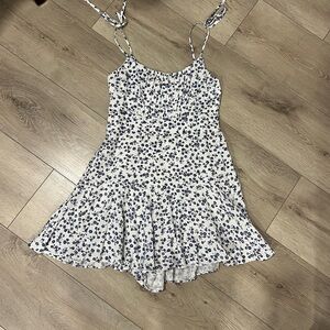 Princess Polly Blue Floral Romper